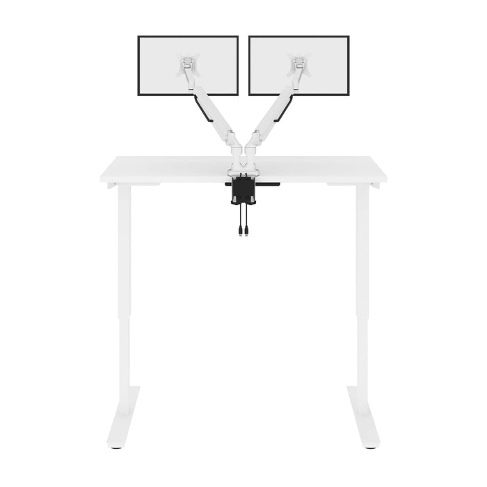 Pending - Modubox Desk Viva 48W X 24D Electric Standing Desk with Monitor Arms - Available in 3 Colours