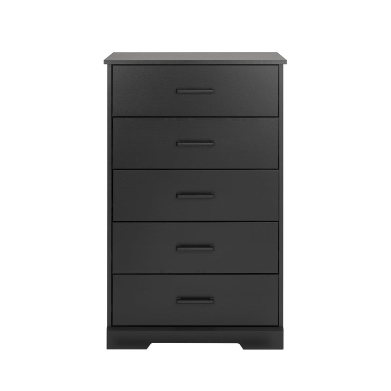 Pending - Modubox Drawer Chest Black Rustic Ridge 5-Drawer Chest - Available in 4 Colours
