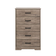 Pending - Modubox Drawer Chest Drifted Grey Rustic Ridge 5-Drawer Chest - Available in 4 Colours