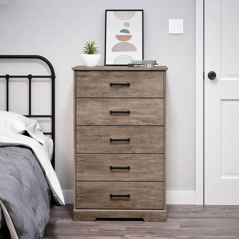 Pending - Modubox Drawer Chest Rustic Ridge 5-Drawer Chest - Available in 4 Colours