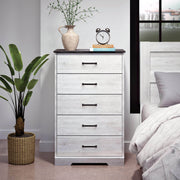 Pending - Modubox Drawer Chest Rustic Ridge 5-Drawer Chest - Available in 4 Colours