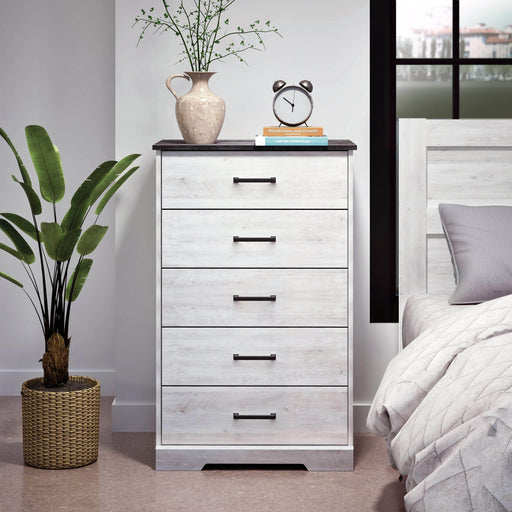 Pending - Modubox Drawer Chest Rustic Ridge 5-Drawer Chest - Available in 4 Colours