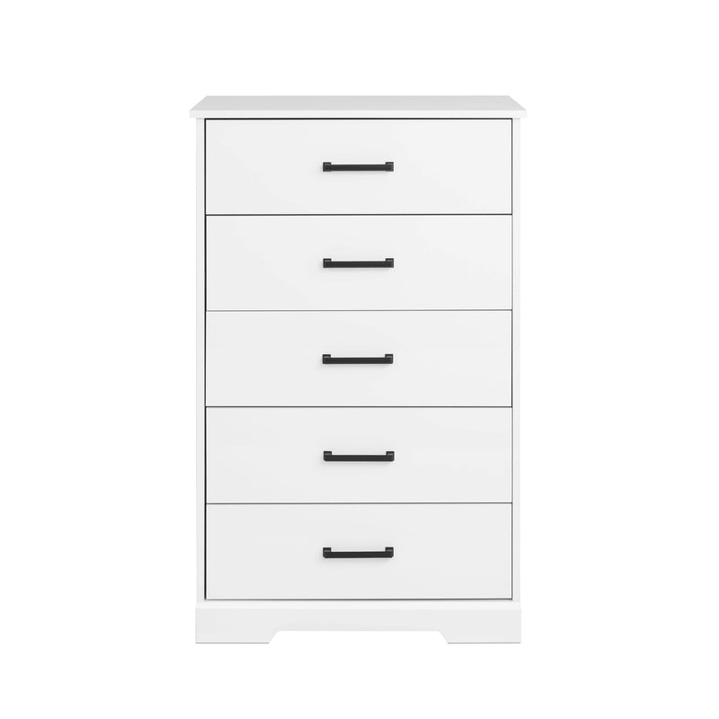 Pending - Modubox Drawer Chest White Rustic Ridge 5-Drawer Chest - Available in 4 Colours