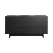 Pending - Modubox Dresser Black Oak Finnley 6-Drawer Dresser - Available in 2 Colours