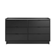 Pending - Modubox Dresser Black Simply Modern 6-Drawer Dresser - Available in 3 Colours