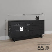 Pending - Modubox Dresser Finnley 6-Drawer Dresser - Available in 2 Colours