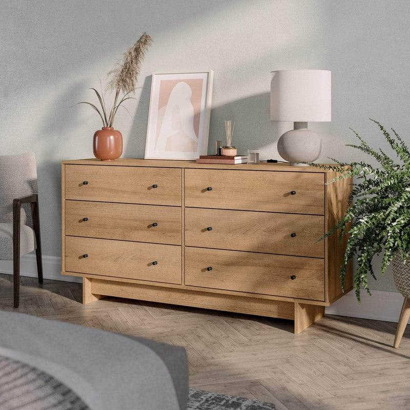 Pending - Modubox Dresser Finnley 6-Drawer Dresser - Available in 2 Colours