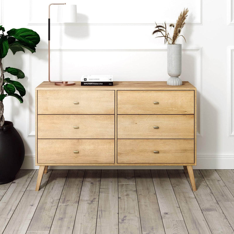 Pending - Modubox Dresser Milo 6-Drawer Dresser in Natural Oak