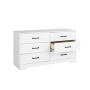 Pending - Modubox Dresser Rustic Ridge 6-Drawer Dresser- Available in 4 Colours