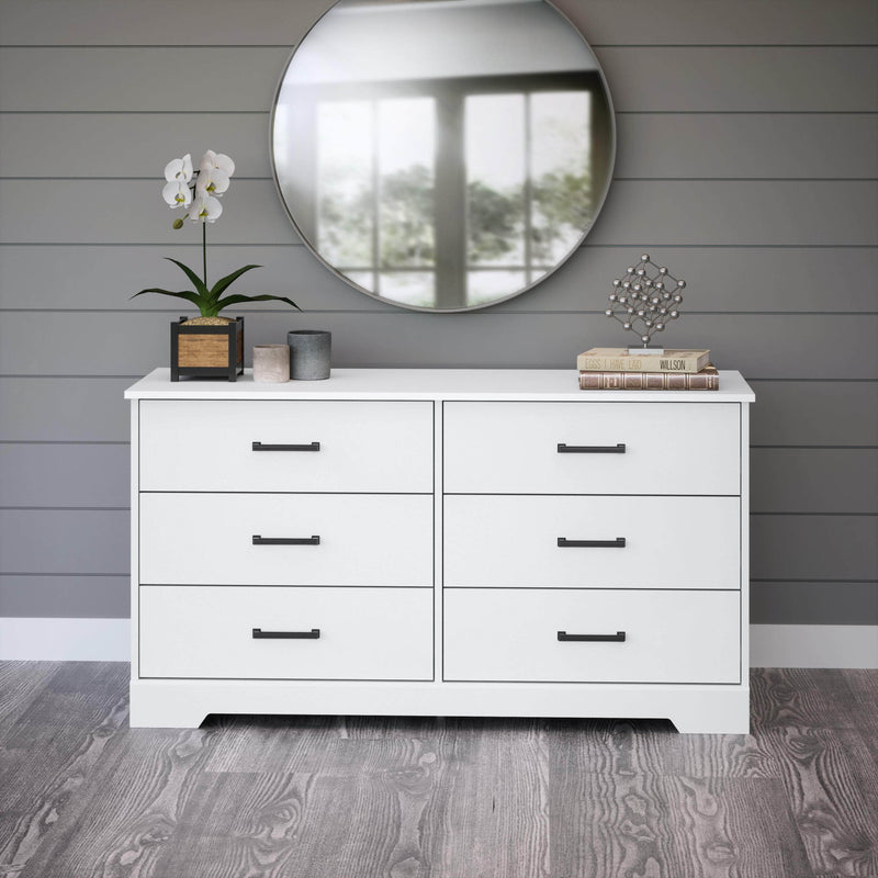 Pending - Modubox Dresser Rustic Ridge 6-Drawer Dresser- Available in 4 Colours