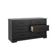 Pending - Modubox Dresser Rustic Ridge 6-Drawer Dresser- Available in 4 Colours