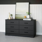 Pending - Modubox Dresser Rustic Ridge 6-Drawer Dresser- Available in 4 Colours