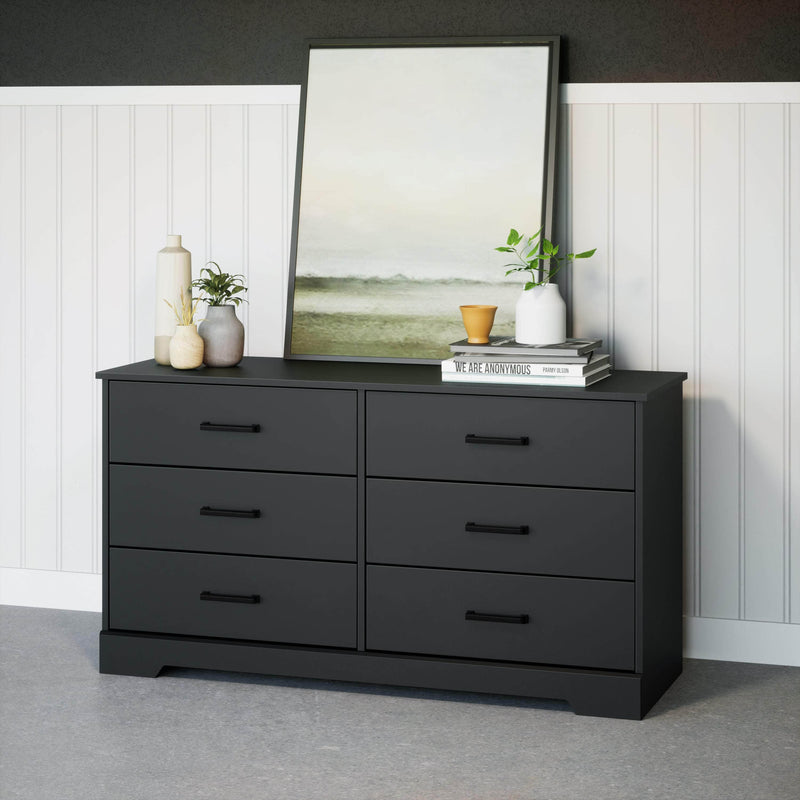 Pending - Modubox Dresser Rustic Ridge 6-Drawer Dresser- Available in 4 Colours