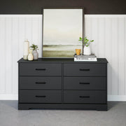 Pending - Modubox Dresser Rustic Ridge 6-Drawer Dresser- Available in 4 Colours