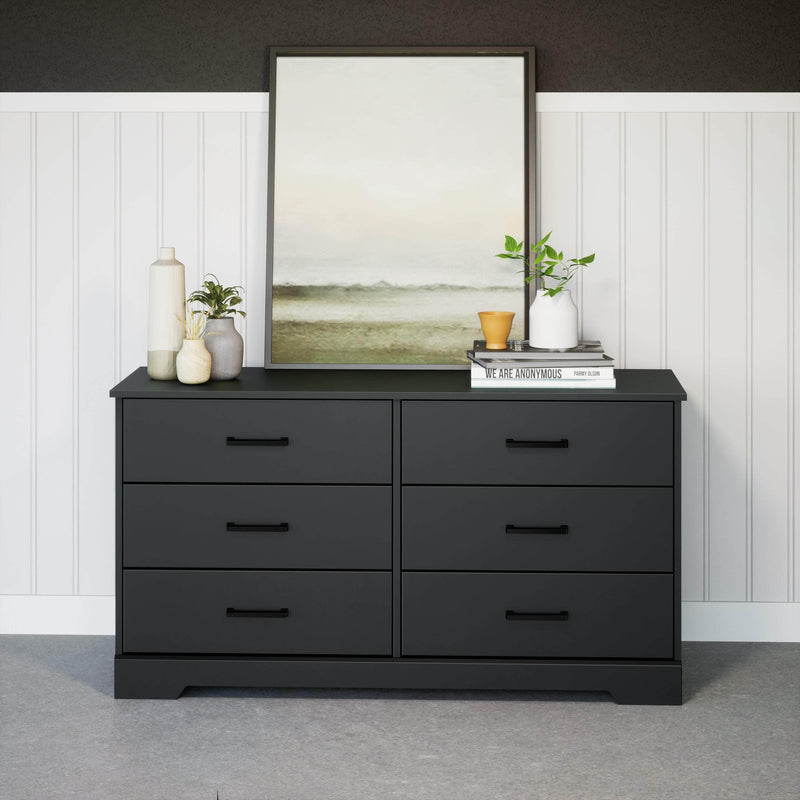 Pending - Modubox Dresser Rustic Ridge 6-Drawer Dresser- Available in 4 Colours