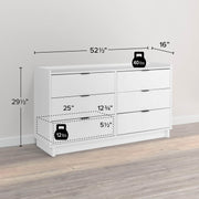 Pending - Modubox Dresser Simply Modern 6-Drawer Dresser - Available in 3 Colours