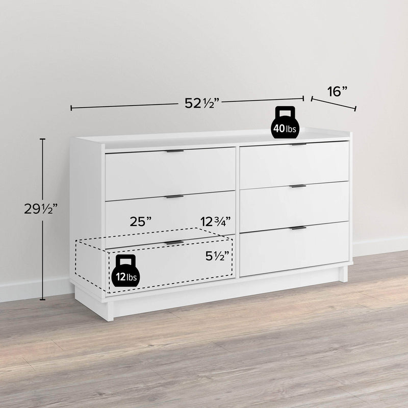 Pending - Modubox Dresser Simply Modern 6-Drawer Dresser - Available in 3 Colours