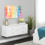 Pending - Modubox Dresser Sonoma 4-Drawer Floating Dresser in White