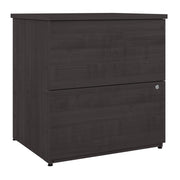 Pending - Modubox File Cabinet Charcoal Maple Logan 28W 2 Drawer Lateral File Cabinet - Available in 4 Colours