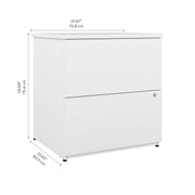 Pending - Modubox File Cabinet Logan 28W 2 Drawer Lateral File Cabinet - Available in 4 Colours