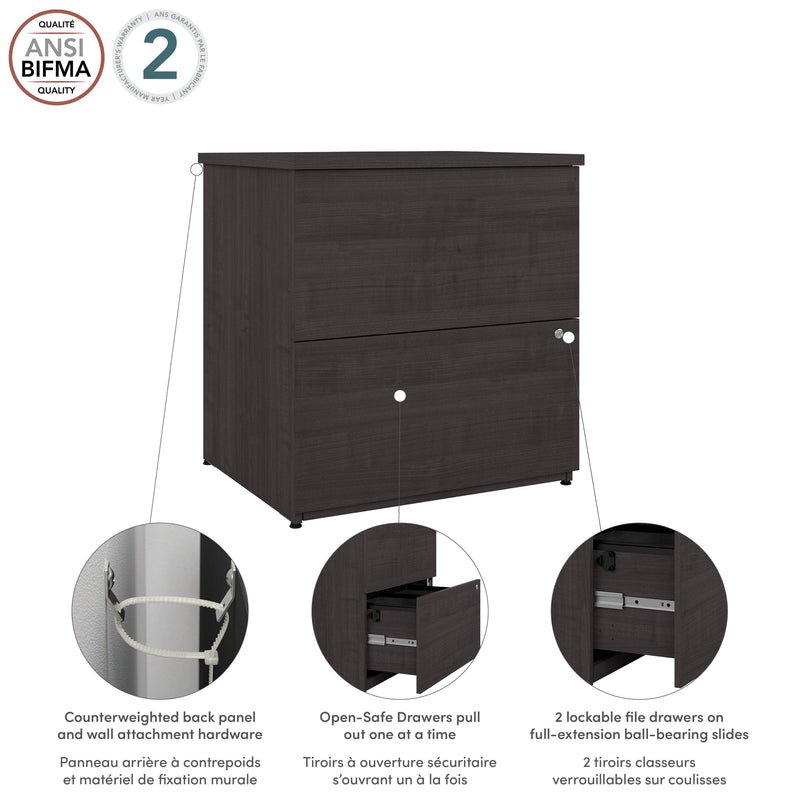 Pending - Modubox File Cabinet Logan 28W 2 Drawer Lateral File Cabinet - Available in 4 Colours