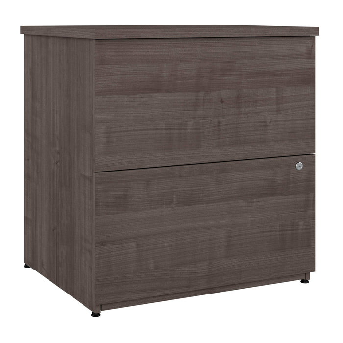 Pending - Modubox File Cabinet Medium Grey Maple Logan 28W 2 Drawer Lateral File Cabinet - Available in 4 Colours