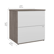 Pending - Modubox File Cabinet Ridgeley 28W 2 Drawer Lateral File Cabinet - Available in 3 Colours