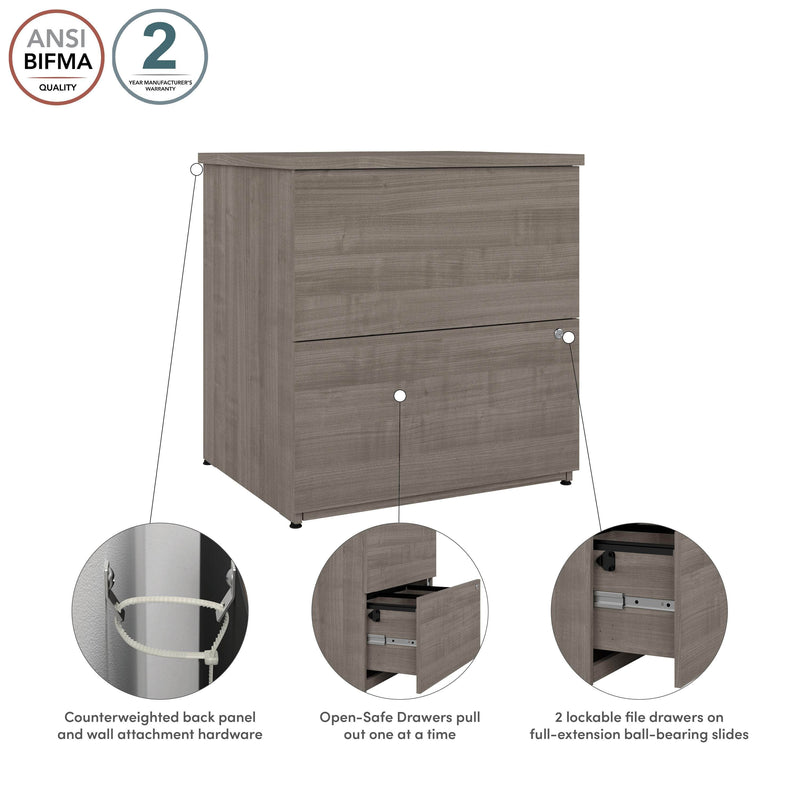 Pending - Modubox File Cabinet Universel 28W Standard 2 Drawer Lateral File Cabinet - Available in 5 Colours