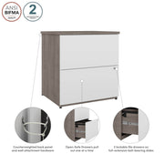 Pending - Modubox File Cabinet Universel 28W Standard 2 Drawer Lateral File Cabinet - Available in 5 Colours