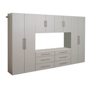 Pending - Modubox Grey Hangups 120" 6 PC Storage Cabinet Set - Available in 3 Colours