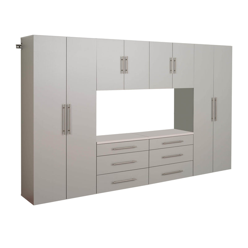 Pending - Modubox Grey Hangups 120" 6 PC Storage Cabinet Set - Available in 3 Colours