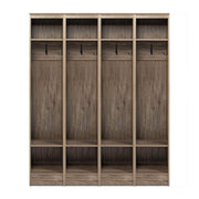 Pending - Modubox Hall Tree Drifted Grey Sonoma 59" Entryway Organizer (Set of 4) - Available in 2 Colours