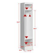 Pending - Modubox Hall Tree Sonoma 59" Entryway Organizer (Set of 4) - Available in 2 Colours