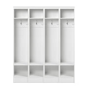 Pending - Modubox Hall Tree White Sonoma 59" Entryway Organizer (Set of 4) - Available in 2 Colours