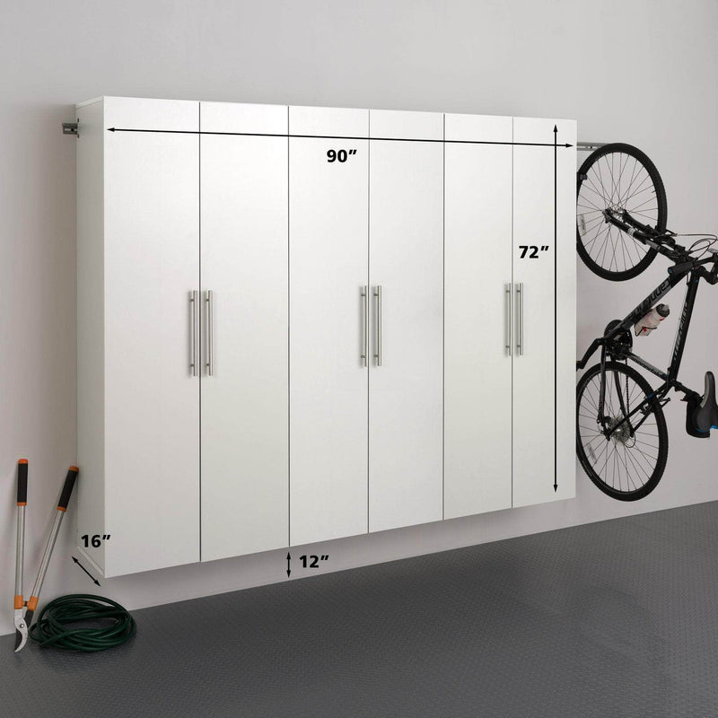 Pending - Modubox Hangups 90" 3 PC Storage Cabinet Set in White