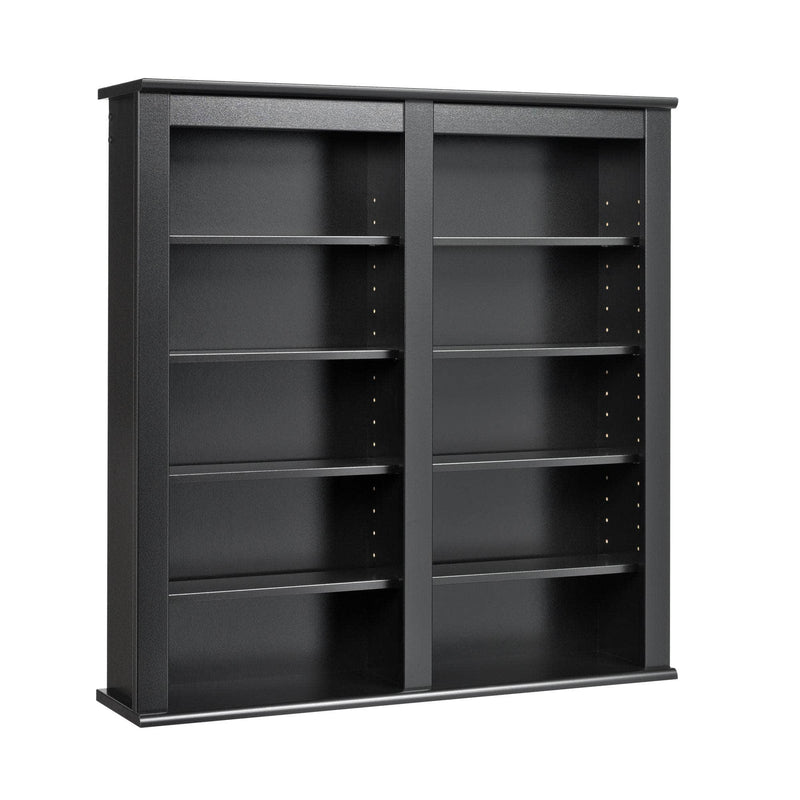 Pending - Modubox Media Storage Slate Media 32" Double Wall Mounted Media Storage in Black