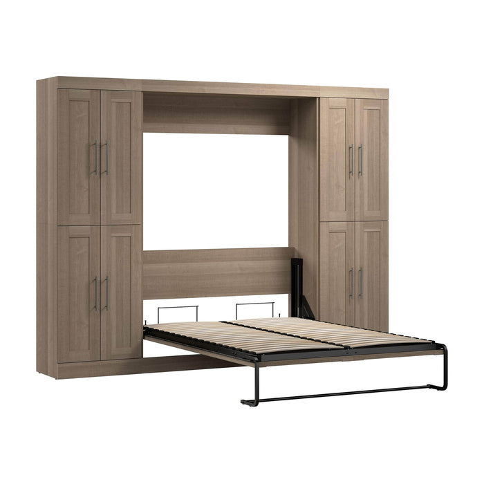 Pending - Modubox Murphy Wall Bed Ash Grey Pur  Murphy Bed with Storage Cabinets (109W) - Available in 7 Colours