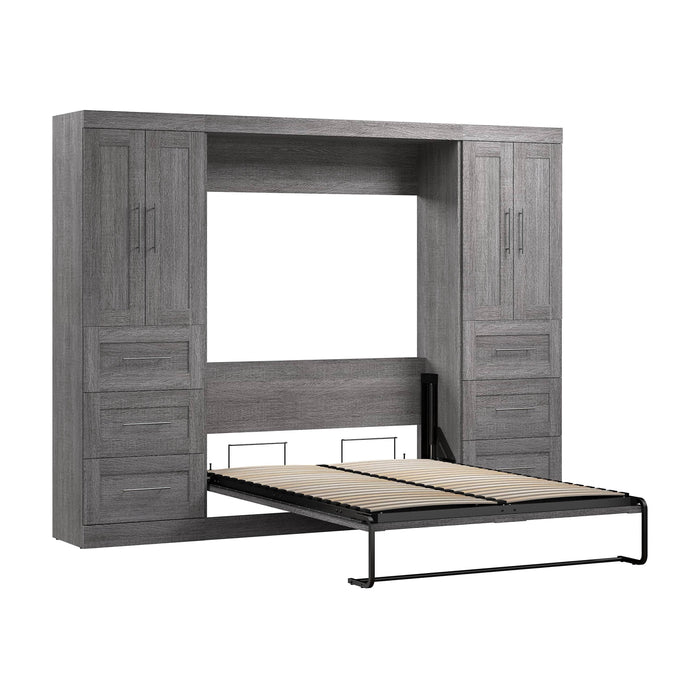 Pending - Modubox Murphy Wall Bed Bark Grey Pur Murphy Bed with Closet Storage Cabinets (109W) - Available in 7 Colours