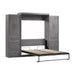Pending - Modubox Murphy Wall Bed Bark Grey Pur Murphy Bed with Closet Storage Cabinets (115W) - Available in 7 Colours