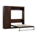 Pending - Modubox Murphy Wall Bed Chocolate Pur Murphy Bed with Closet Organizer with Drawers (84W) - Available in 7 Colours