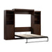 Pending - Modubox Murphy Wall Bed Chocolate Pur  Murphy Bed with Closet Storage Organizers (115W) - Available in 7 Colours