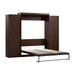 Pending - Modubox Murphy Wall Bed Chocolate Pur  Murphy Bed with Storage Cabinets (115W) - Available in 7 Colours