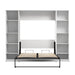 Pending - Modubox Murphy Wall Bed Claremont Full Murphy Bed with Closet Organizers (99W) - Available in 3 Colours