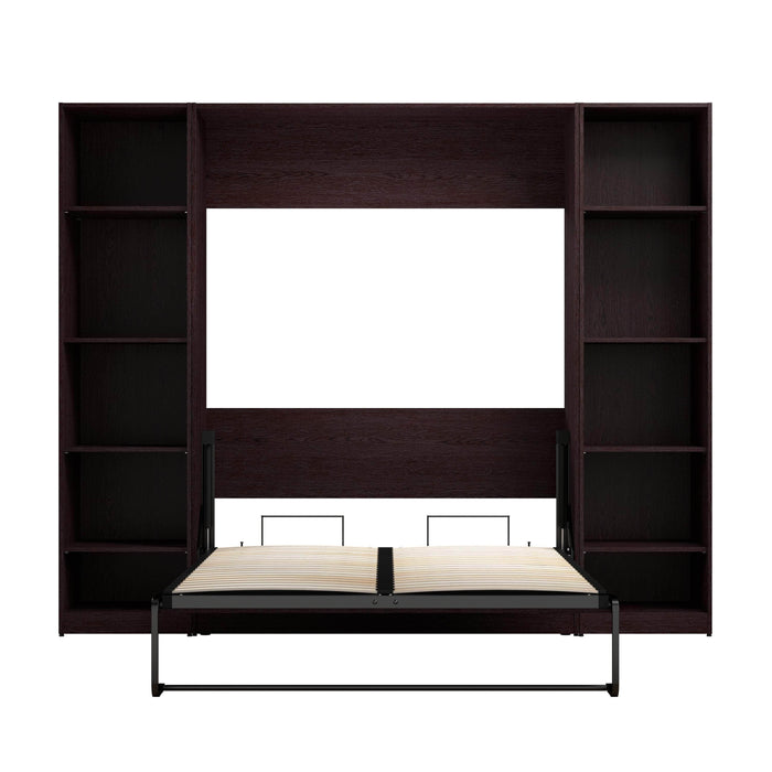 Pending - Modubox Murphy Wall Bed Claremont Full Murphy Bed with Closet Organizers (99W) - Available in 3 Colours