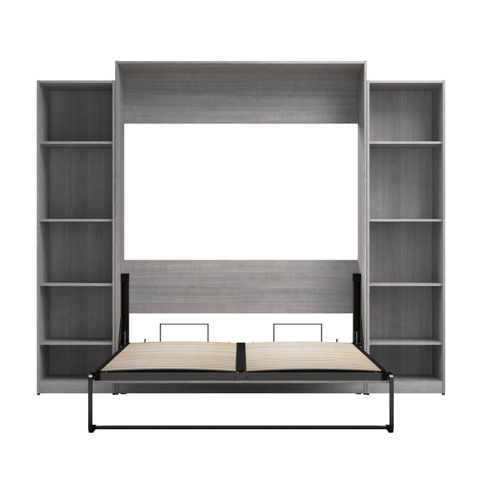 Pending - Modubox Murphy Wall Bed Claremont Queen Murphy Bed with Closet Organizers (105W) - Available in 3 Colours