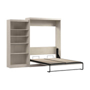 Pending - Modubox Murphy Wall Bed Linen White Oak Pur  Murphy Bed with Closet Organizer (101W) - Available in 7 Colours