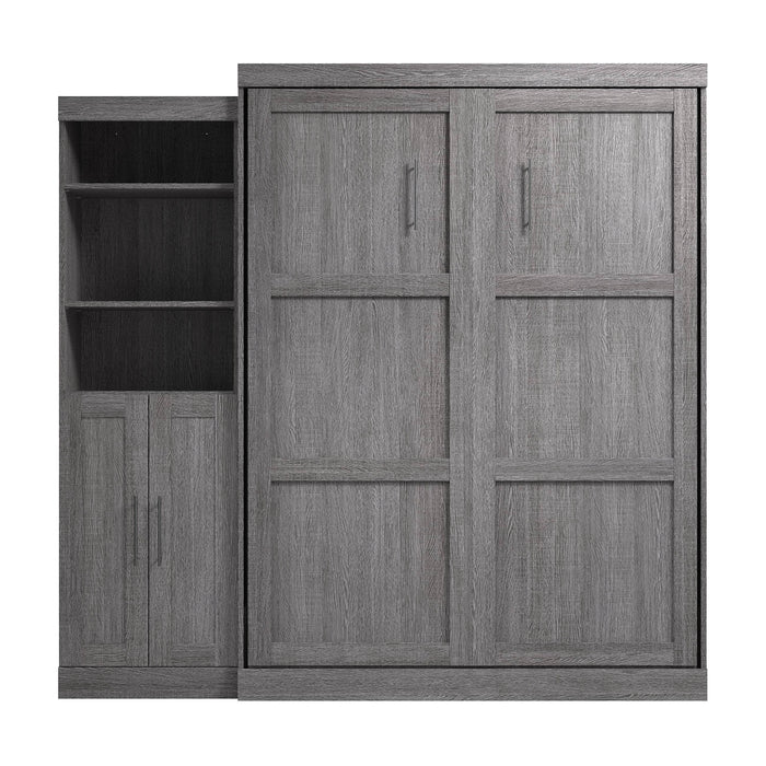 Pending - Modubox Murphy Wall Bed Pur  Murphy Bed and Closet Organizer with Doors (90W) - Available in 7 Colours