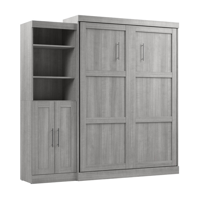 Pending - Modubox Murphy Wall Bed Pur  Murphy Bed and Closet Organizer with Doors (90W) - Available in 7 Colours