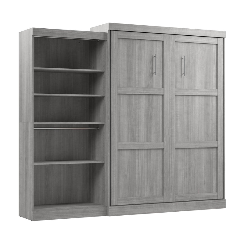 Pending - Modubox Murphy Wall Bed Pur  Murphy Bed with Closet Organizer (101W) - Available in 7 Colours