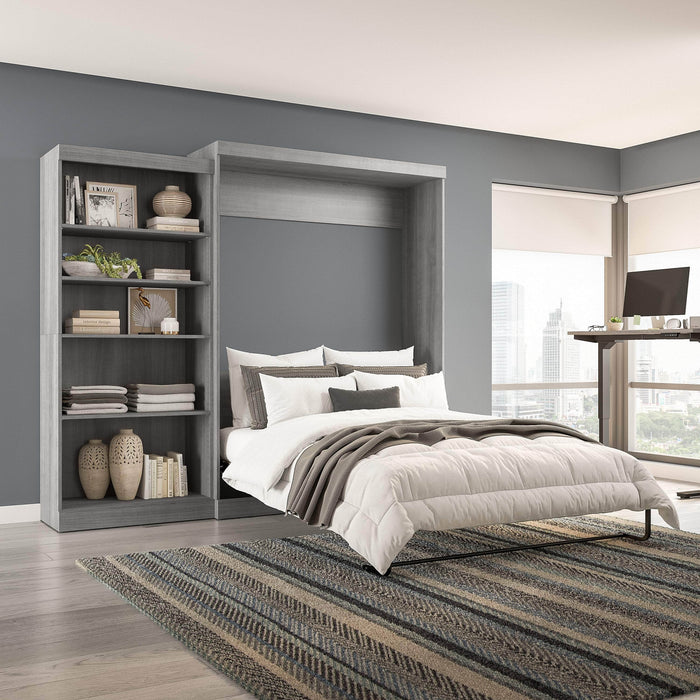 Pending - Modubox Murphy Wall Bed Pur  Murphy Bed with Closet Organizer (101W) - Available in 7 Colours